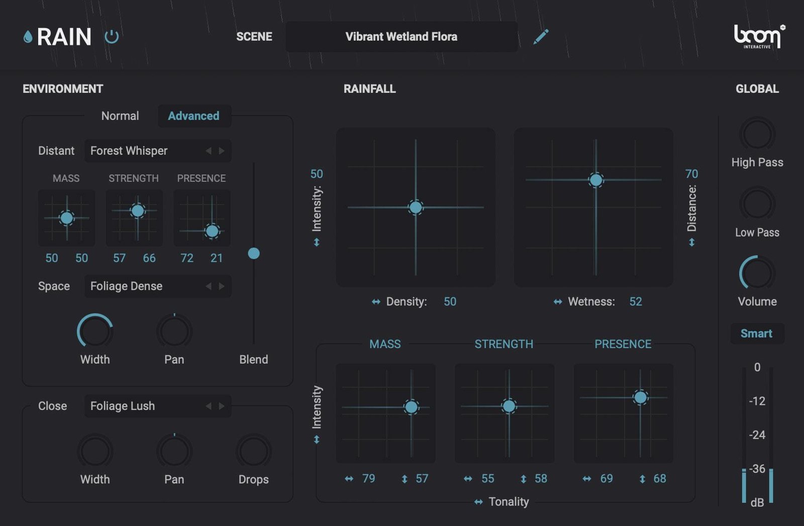 RAIN in dark mode