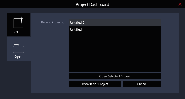 Project Dashboard – Open