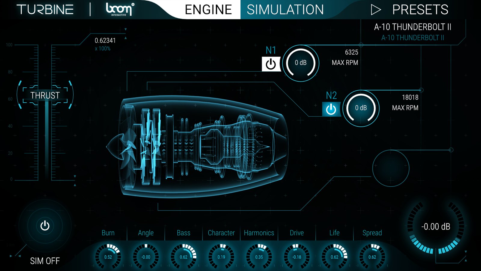 ENGINE tab