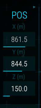 POS and VEL readouts