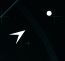 White dot and arrow